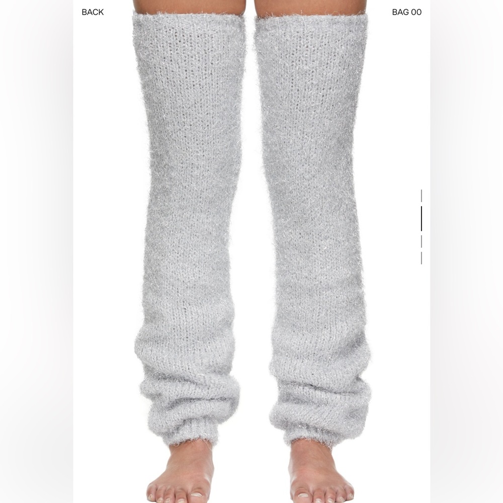 Doublet Lame Leg Warmer Silver SSENSE Tinsel socks hysteric glamour